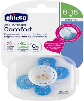 پستانک 6-16ماه ارتودنسی چیکو مدل Comfort طرح خرس