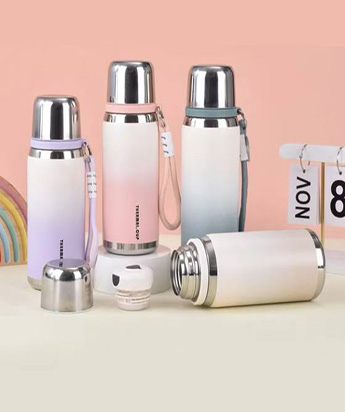 فلاسک ساده دو رنگ thermal.cup