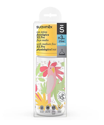 شیشه شیر طلقی 270 میل طرح جنگل سوآوینکس Suavinex