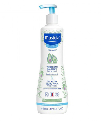 ژل شستشو دهنده سر و بدن درموکلینزینگ موستلا Mustela